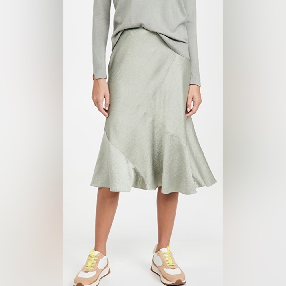 Club Monaco Textured Slip Skirt